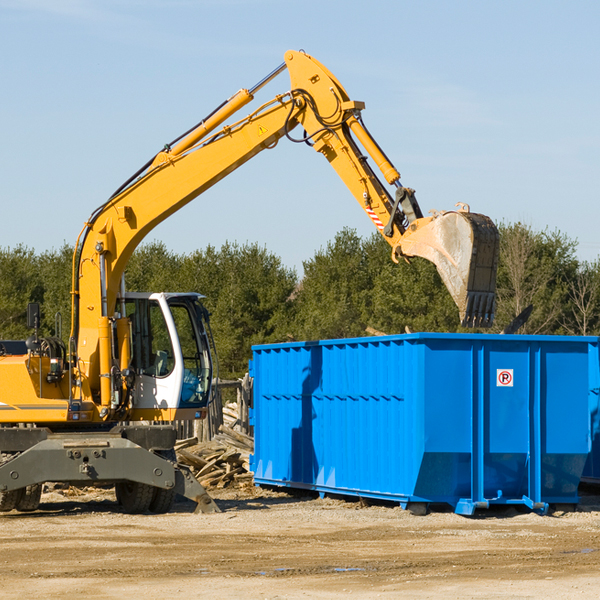 can i choose the location where the residential dumpster will be placed in Brierfield